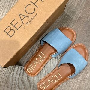 Matisse Blue Suede Sandals